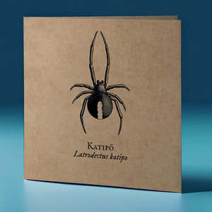Greeting Cards: Katipo Critter Greeting Card