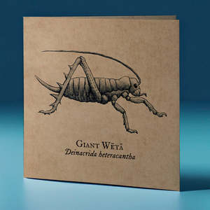 Giant Weta Critter Greeting Card