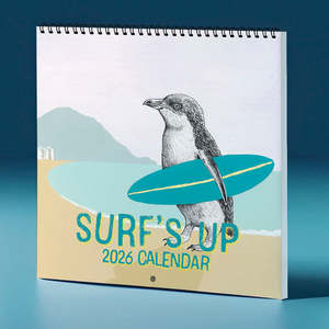 Surfs Up 2026 Calendar