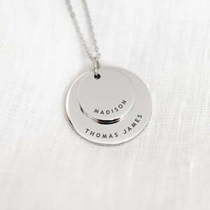 Handstamped Necklaces: Stacker Necklace