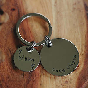 Keyrings 1: Double Disc Name Keyring