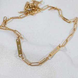 Engraved Paperclip Chain