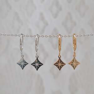 Hoop Earrings: Diamond Hoop Earrings