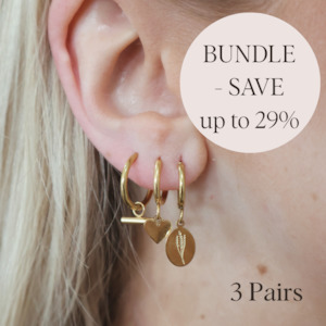 Hoop Earring Bundle - 3 pairs