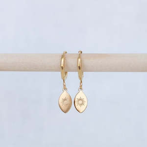 Starburst Hoop Earrings