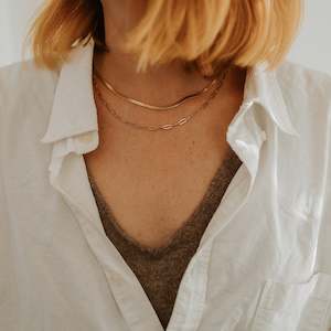 Snake Chain + Large Paperclip