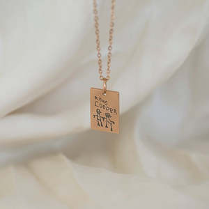 Rose Gold Real handwriting or Drawing  Pendant Necklace