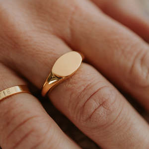 The Rings: Oval Signet Ring NON PERSONALISED