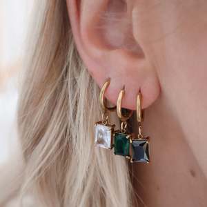 Hoop Earrings: 3 pair CZ Hoop Bundle - You Choose