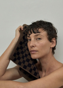 Baina: Quill Face Cloth ~ Tabac & Noir