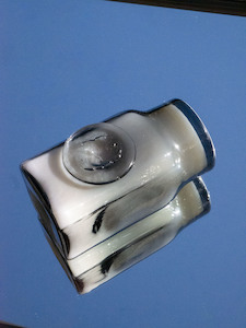 Handblown Glass Candle Candle ~ Black Spice