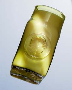 Handblown  Glass Candle ~ Dark Bouquet