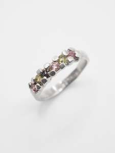 Sprinkle Ring ~ Silver, Sapphires & Spinel