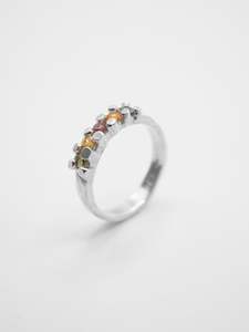 Sprinkle Ring I ~ Silver & Sapphires