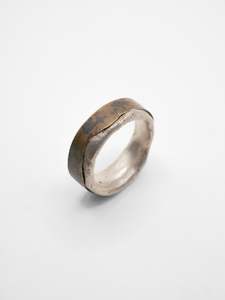 Welfe Bowyer: 2C Landscape Ring ~ Silver & Bronze