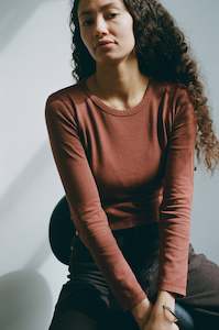 Tops: Long Sleeve Mini Tee ~ Java