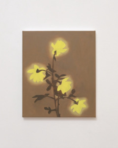 Art: Abbie’s Roses II (Fluorescent Yellow and Light Brown)