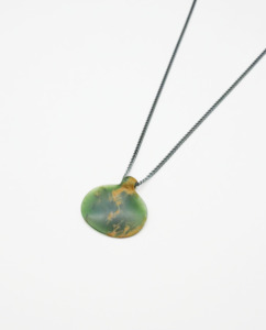 Joe Sheehan: Tag Necklace ~ Flower Jade (Māwhera)