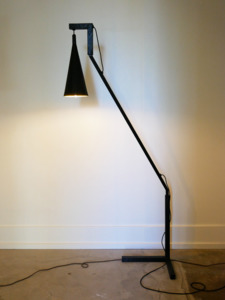 Floor Lamp ~ Carbonised Oak