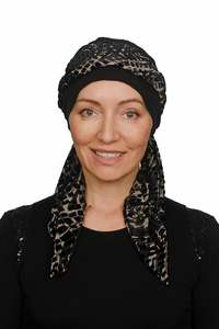 Velvet Noir Scarf Hat