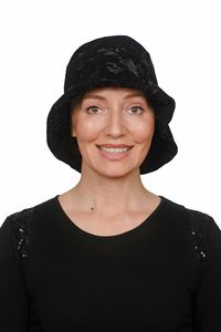 Wig Hats: Velvet Bucket Hat