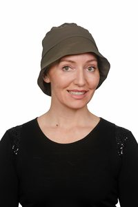 Wig Hats: Bucket Sunhat in a Bag Olive