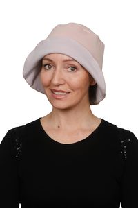 Wig Hats: Pink Foldup Sunhat