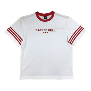 KB RINGER TEE - WHITE/RED