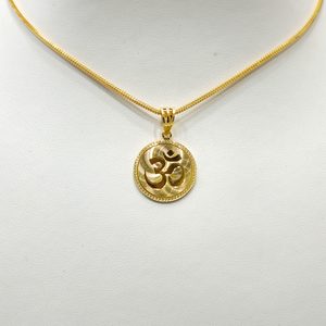 Products: 22ct Gold Om Coin Pendant – Kaysons