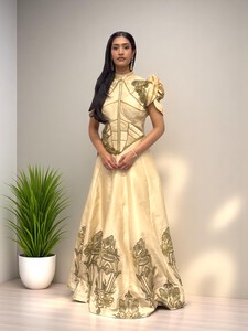 Products: Champagne Gold Gown – Kaysons