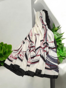 Products: Classic Creamy Black & white with Red Silk Saree – Kaysons