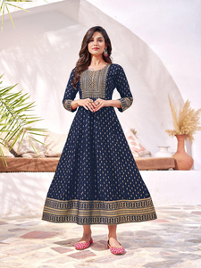Products: Fancy Navy Blue Kurti – Kaysons