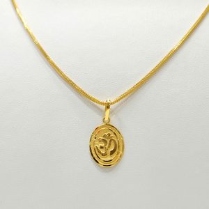 22ct Gold Om Pendant – Kaysons