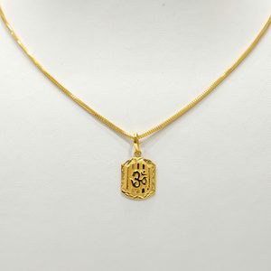 22ct Gold Om Pendant – Kaysons