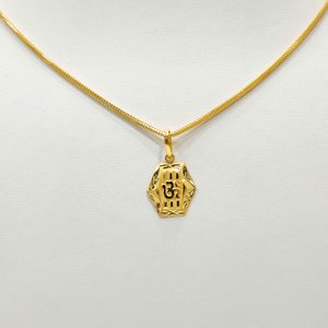 22ct Gold Om Pendant – Kaysons