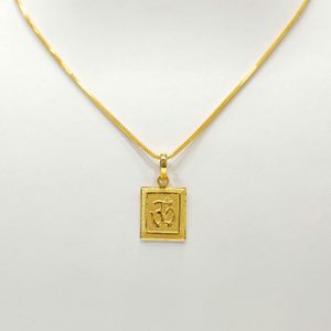 22ct Gold Om Pendant – Kaysons