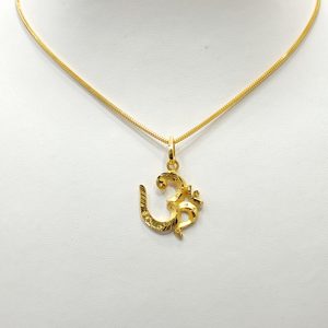 22ct Gold Om Pendant – Kaysons