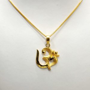 22ct Gold Om Pendant – Kaysons