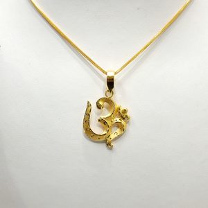 22ct Gold Om Pendant – Kaysons
