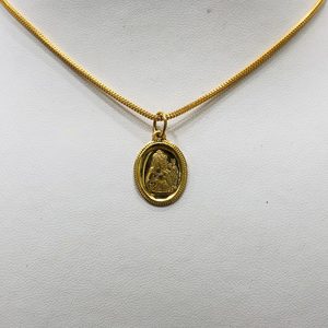 Products: 22ct Gold Shiv Parivar Coin Pendant – Kaysons
