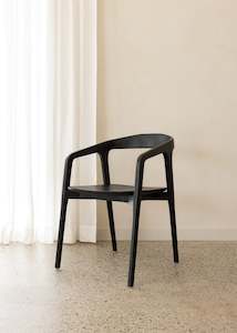 Chairs: Casa Chair / Black Teak