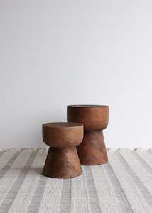 Stumps Side Tables: Mini Frankie Stump / Walnut