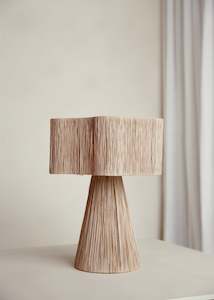 Lamps: Halo Raffia Table Lamp / Large