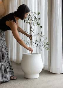 Eco Pots: Tas Pot Large / Ivory