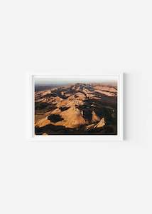 Art: Mt Erin from Te Mata Peak / Size A1 / Hawkes Bay / White Frame