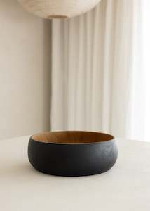 Home Decor: Dual Teak Bowl / High