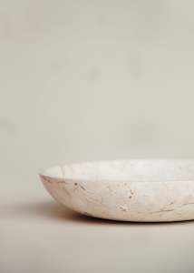Wooden Bowls: Nuru Marble Bowl / Cream