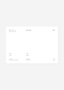 Gift Cards: Gift Card