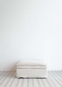 Sofas: Malta Sectional Ottoman / Natural