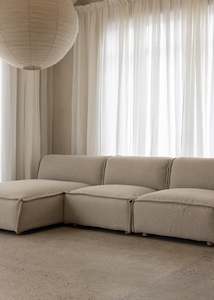 Sofas: Brownsville L Sofa Right / Boucle / Natural